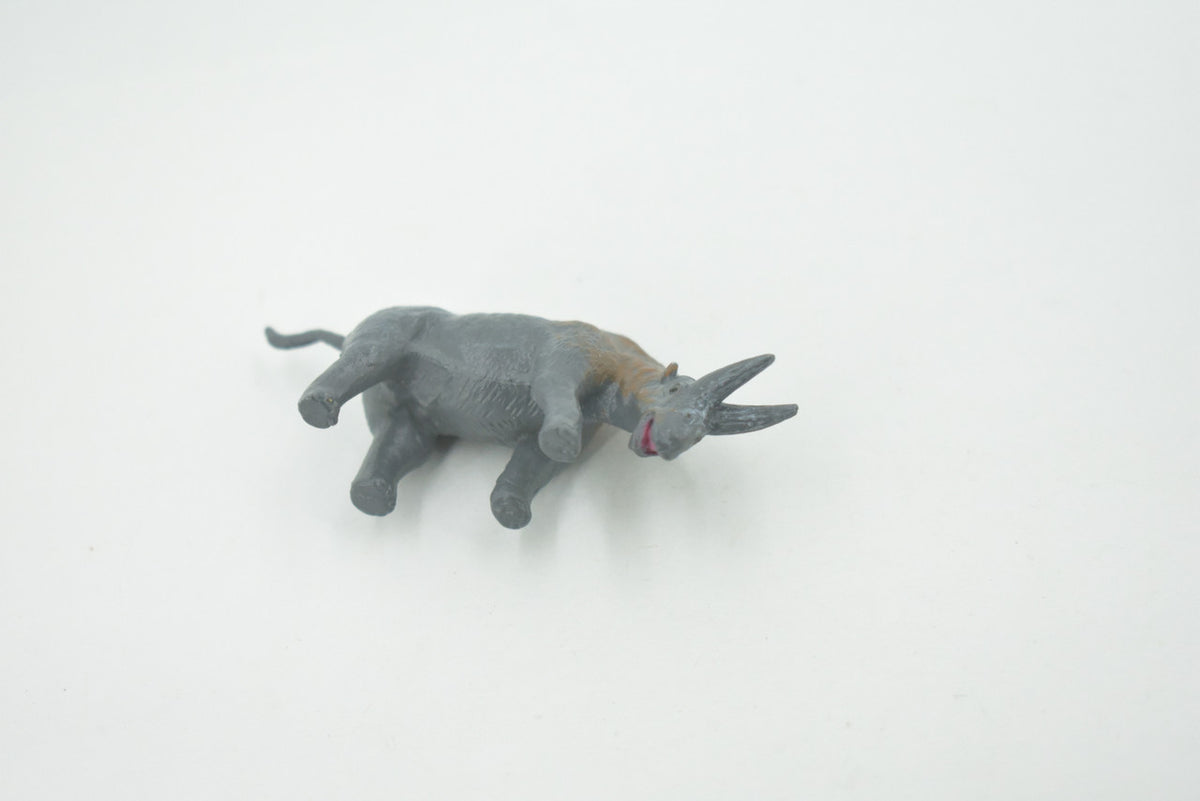 Arsnoitherium, Extinct order Embrithopoda, Prehistoric, High Quality, Hand Painted, Rubber, Realistic, Figure, Toy, Kids, Educational, Gift,     2 1/2"      CH662 BB169