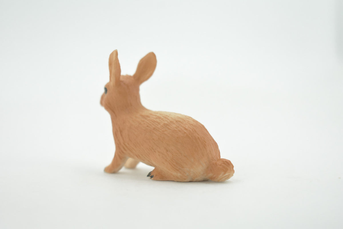 Rabbit, Hare, Bunny Rabbits, Museum Quality, Hand Painted, Rubber Animal, Toy, Figure, Realistic, Model, Replica, Kids, Educational, Gift,        2"      CH694 BB173