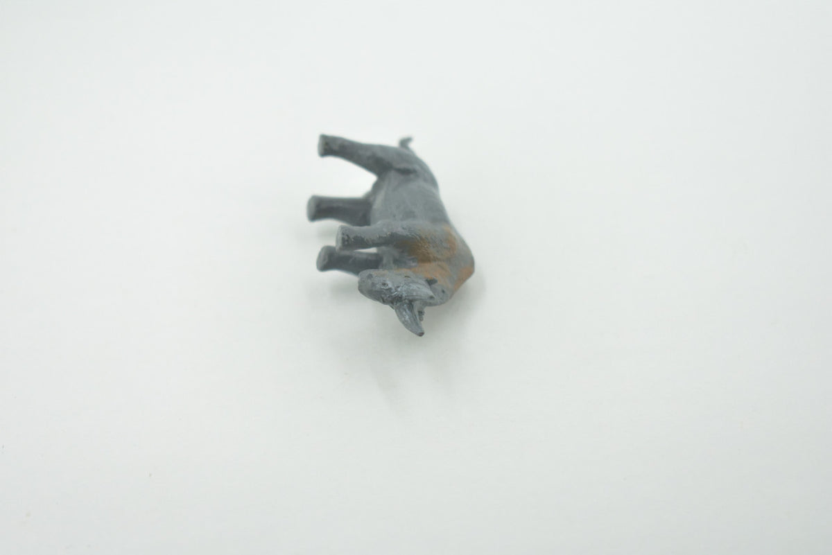 Arsnoitherium, Extinct order Embrithopoda, Prehistoric, High Quality, Hand Painted, Rubber, Realistic, Figure, Toy, Kids, Educational, Gift,     2 1/2"      CH662 BB169