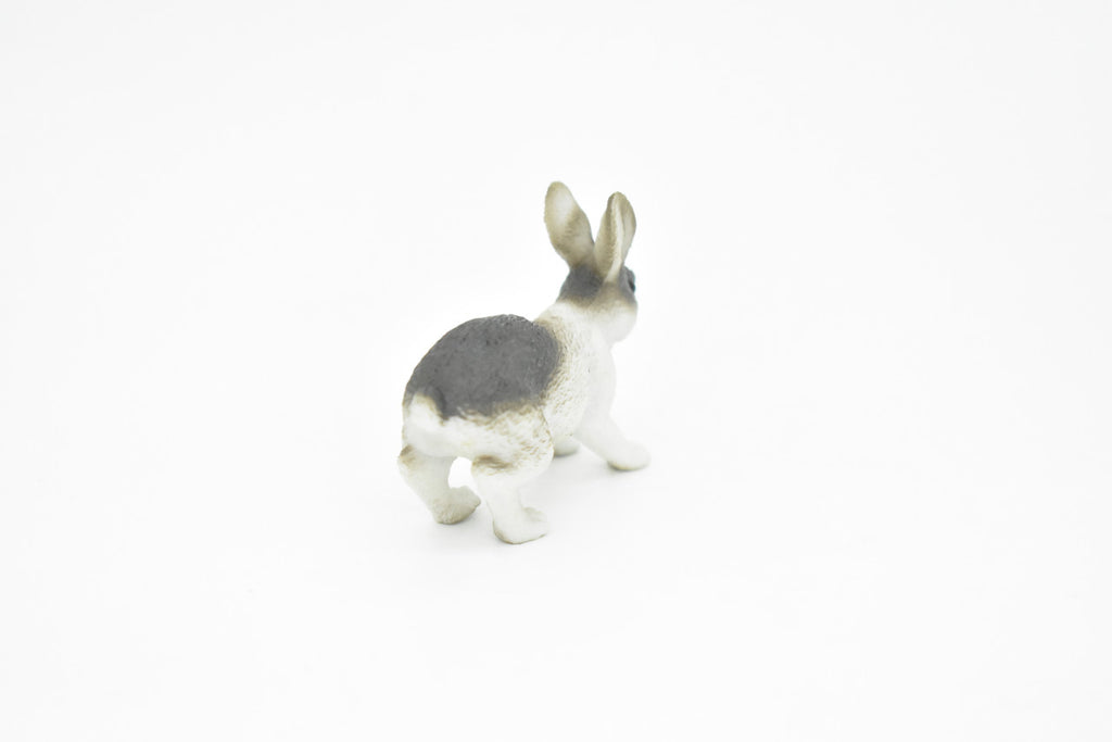 Rabbit, Bunny Rabbits, Domestic, Realistic Rubber Reproduction, Hand Painted Figurines,       2"       CH136 B243