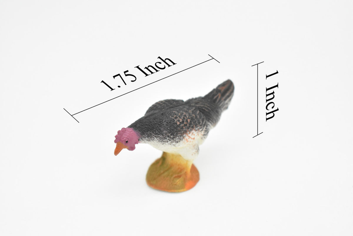 Chicken, Hen, Very Nice Plastic Reproduction     1 1/2"    F1850 B139