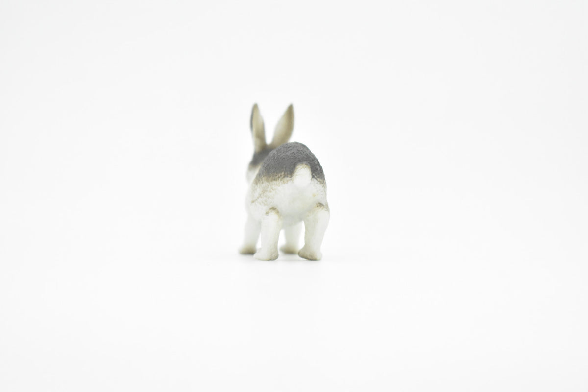 Rabbit, Bunny Rabbits, Domestic, Realistic Rubber Reproduction, Hand Painted Figurines,       2"       CH136 B243