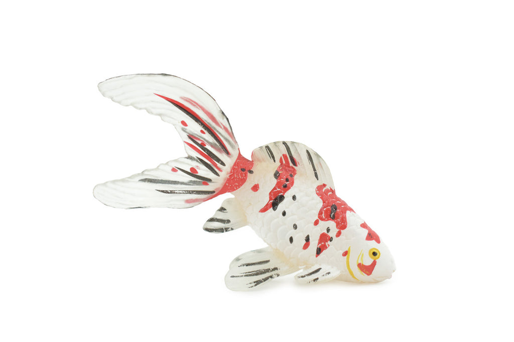 Fish, Koi, Goldfish, Carp, Museum Quality, Hand Painted, Rubber, Realistic Figure, Model, Replica, Toy, Kids, Educational, Gift,    4 1/2"   CH664 BB169