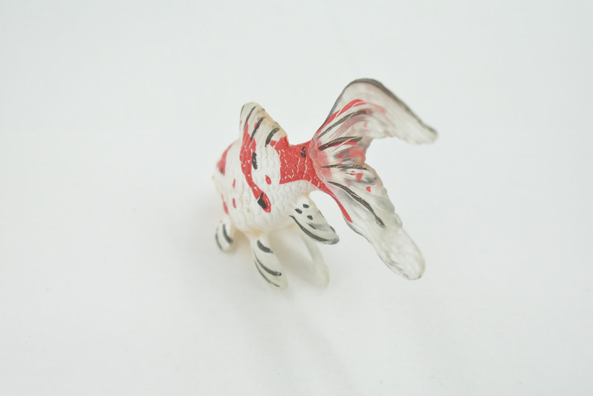 Fish, Koi, Goldfish, Carp, Museum Quality, Hand Painted, Rubber, Realistic Figure, Model, Replica, Toy, Kids, Educational, Gift,    4 1/2"   CH664 BB169