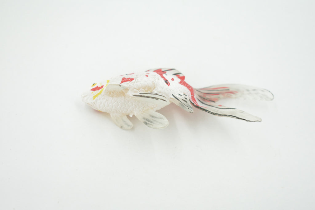 Fish, Koi, Goldfish, Carp, Museum Quality, Hand Painted, Rubber, Realistic Figure, Model, Replica, Toy, Kids, Educational, Gift,    4 1/2"   CH664 BB169