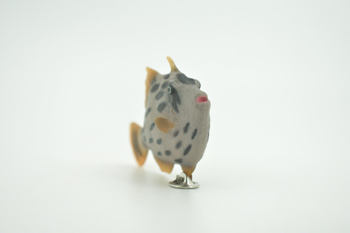 Fish, Rough Leatherjacket Fish, High Quality, Hand Painted, Hard Rubber, Realistic, Figure, Model, Toy, Kids, Educational, Gift,   3"   CH295 BB179