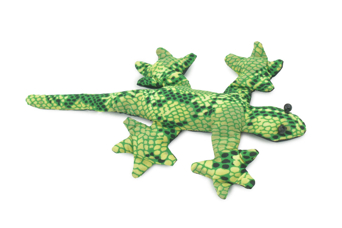 Gecko, Lizard, Reptiles, Green, Hand Made In Thailand, Sand Creatures, Paper Weight, Bean Bag, Cornhole, Game, Toy, Kids, Educational, 5  Inches.