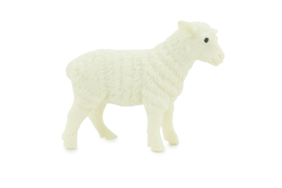 Sheep, Lamb, ewe, Very Nice Plastic Animal, Educational, Realistic Figure, Lifelike Model, Figurine, Replica, Gift, 2" F4259 B375