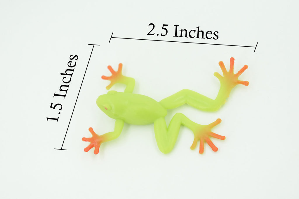 Tree Frog, 4 or 8 or 12 Piece Sets, Rubber Amphibian, Educational, Realistic Hand Painted, Figure, Lifelike Model, Figurine, Replica, Gift,   2 1/2"   US12 B58