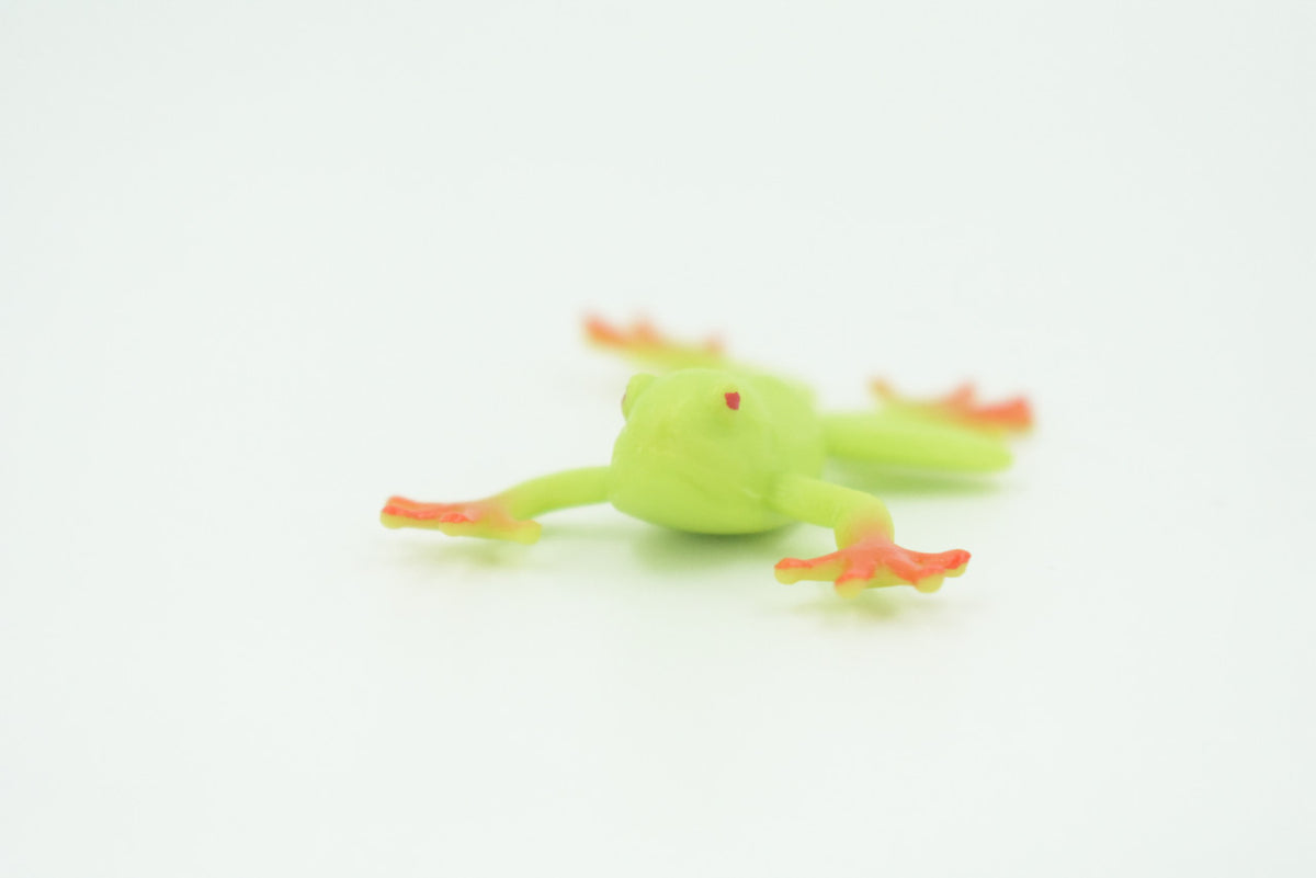 Tree Frog, 4 or 8 or 12 Piece Sets, Rubber Amphibian, Educational, Realistic Hand Painted, Figure, Lifelike Model, Figurine, Replica, Gift,   2 1/2"   US12 B58