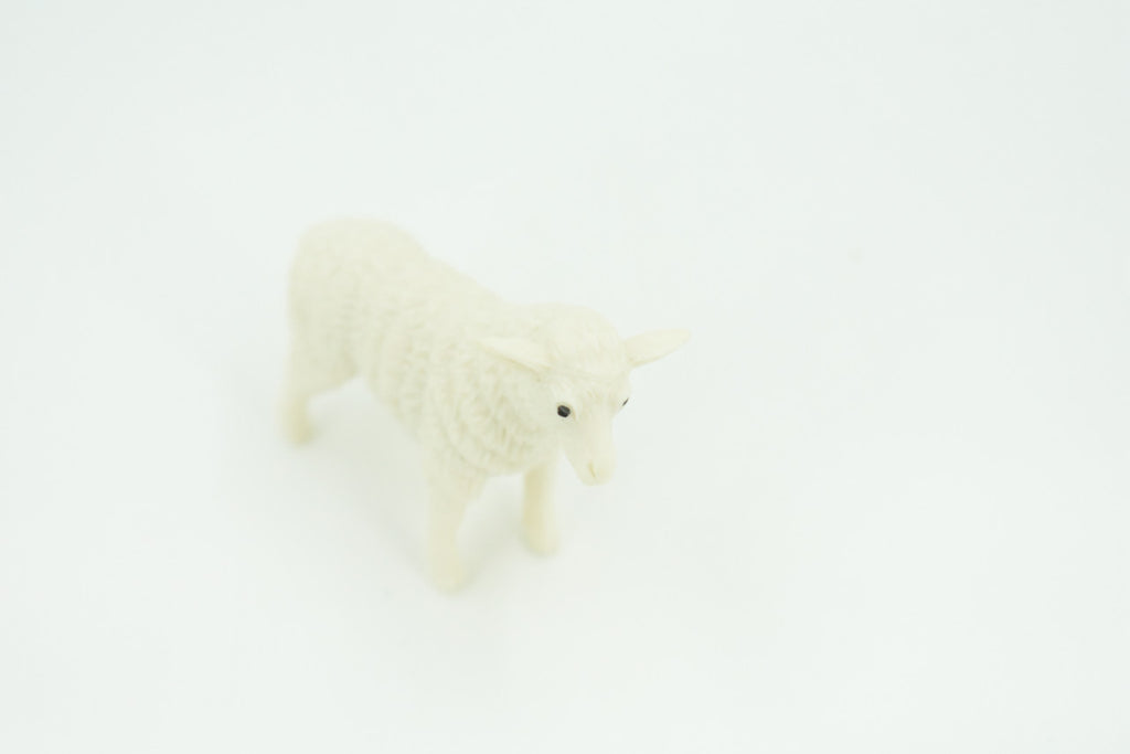 Sheep, Lamb, ewe, Very Nice Plastic Animal, Educational, Realistic Figure, Lifelike Model, Figurine, Replica, Gift,     2"    F4259 B375