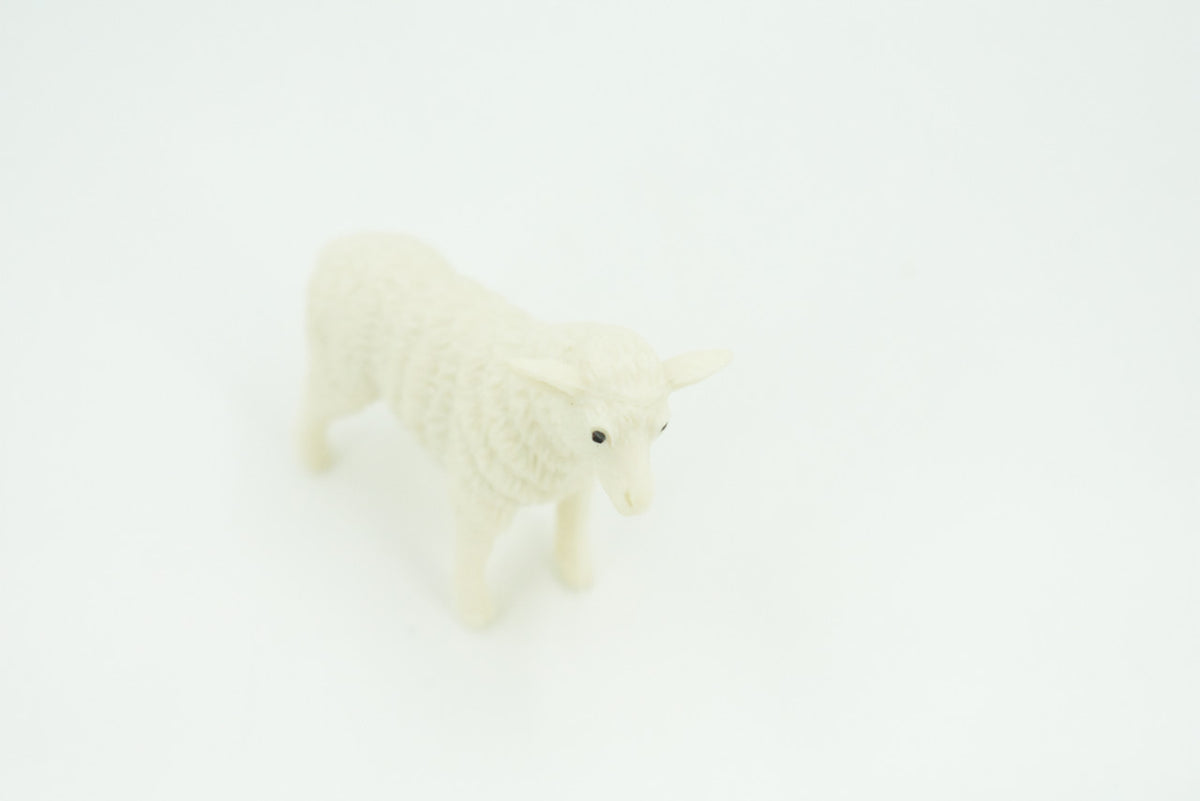 Sheep, Lamb, ewe, Very Nice Plastic Animal, Educational, Realistic Figure, Lifelike Model, Figurine, Replica, Gift,     2"    F4259 B375