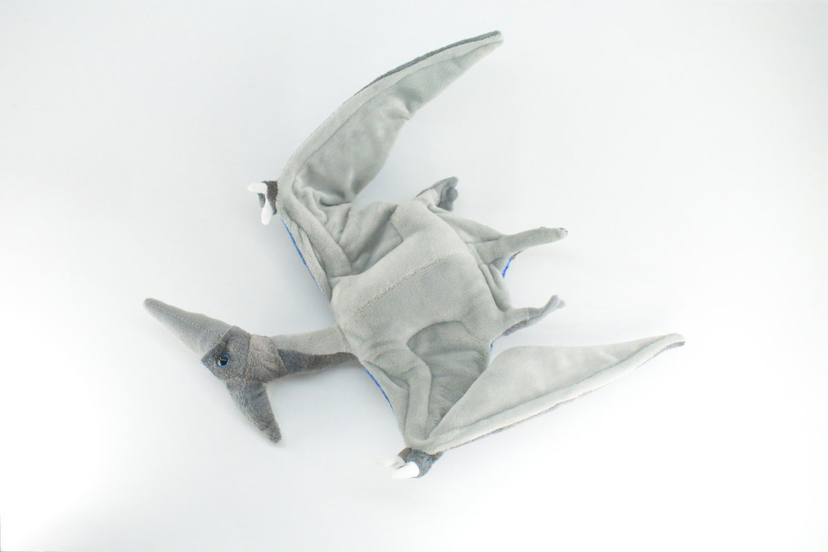 Pteranodon, Plush Dinosaur, Soft, Stuffed Reptile Toy, Educational, Realistic, Beautiful Design, Figure, Lifelike, Replica, Gift,      12"   RI59 B661