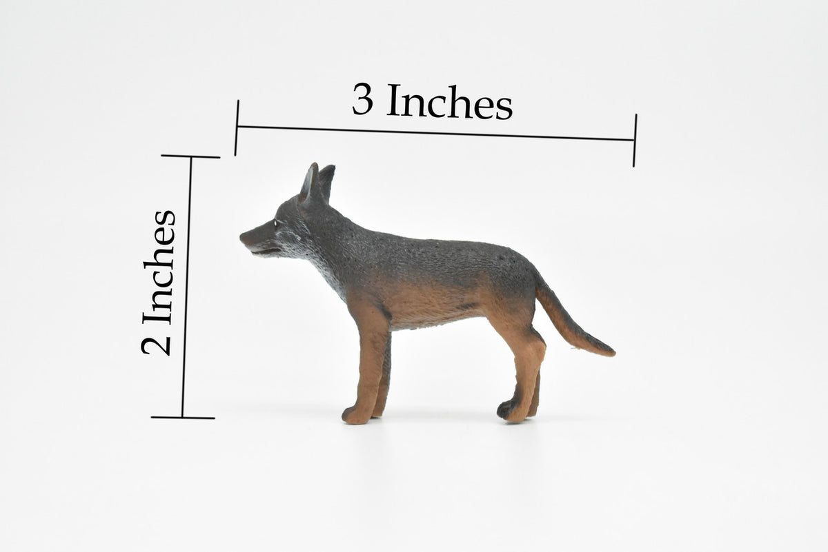 Dingo, Canine, Australia Dog, Very Nice Plastic Design, Animal Figure, Educational, Figure, Lifelike, Diorama Model, Replica, Toy, Kids,  3 Inches.  