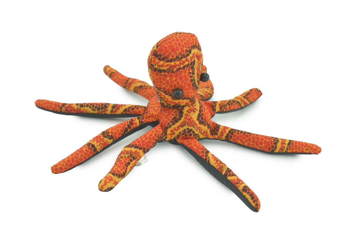 Octopus, Octopodes, Orange, Octopi, Hand Made In Thailand, Sand Creatures, Paper Weight, Bean Bag, Cornhole, Game, Toy, Kids, Educational, 6  Inches.