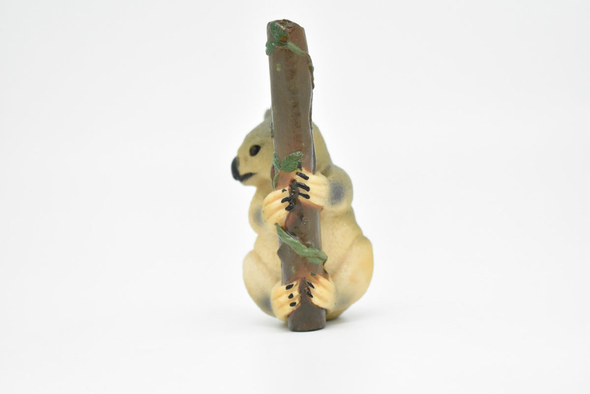Koala Bear, Australian marsupial, Hand Painted, Museum Quality, Very Nice Plastic Design, Animal Figure, Educational, Diorama Model, Toy, Kids, 3 Inches Tall.