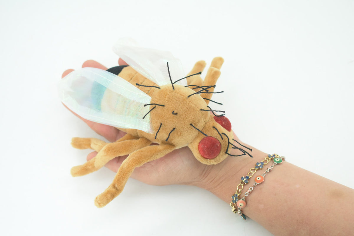Fruit Fly, Drosophila melanogaster, Plush Insect Design, Educational, Figure, Replica, Gift,     6"   F4307 B323