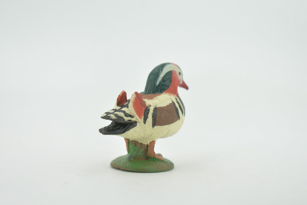 Bird, Mandarin Duck, Museum Quality, Hand Painted, Rubber, Realistic, Figure, Model, Replica, Toy, Kids, Educational, Gift,        2"        CH716 BB174
