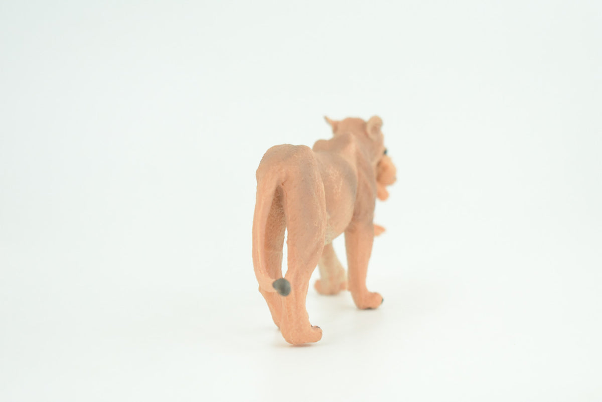 Lioness with Baby, Cub, Museum Quality, Educational, Hand Painted, Realistic, Rubber Animal, Realistic, Diorama, Toy, Kids, Gift,  5 Inches.  CH809 BB188