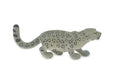 Snow Leopard, Mountain Cat, Museum Quality, Hand Painted, Rubber Rodent, Realistic, Toy, Figure, Model, Kids, Educational, Gift,    5"     CH617 BB167