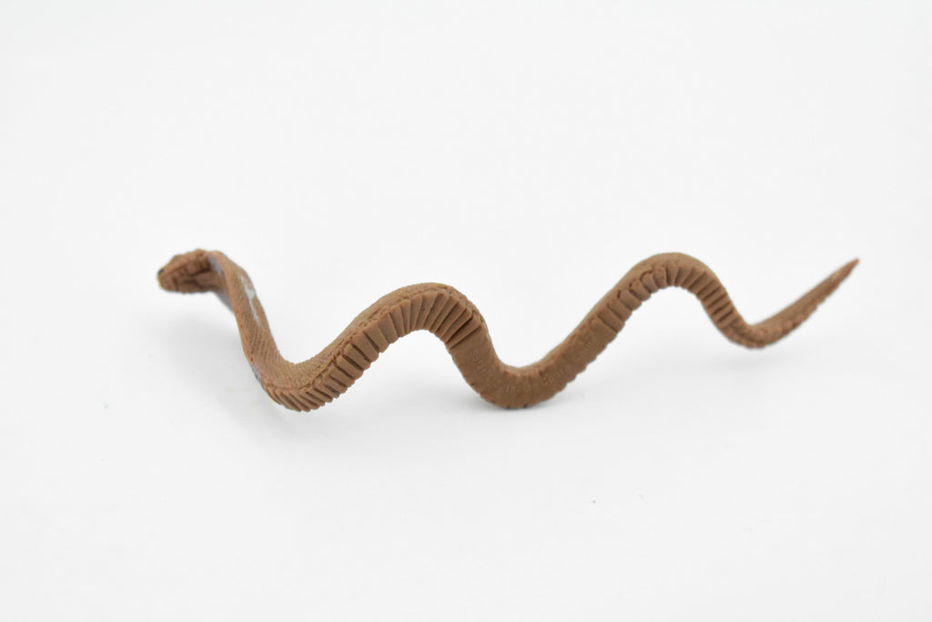 Snake, Common Indian Cobra, Rubber Reptile, Educational, Realistic Hand Painted, Figure, Lifelike Model, Figurine, Replica, Gift,    4"    F3455 B39