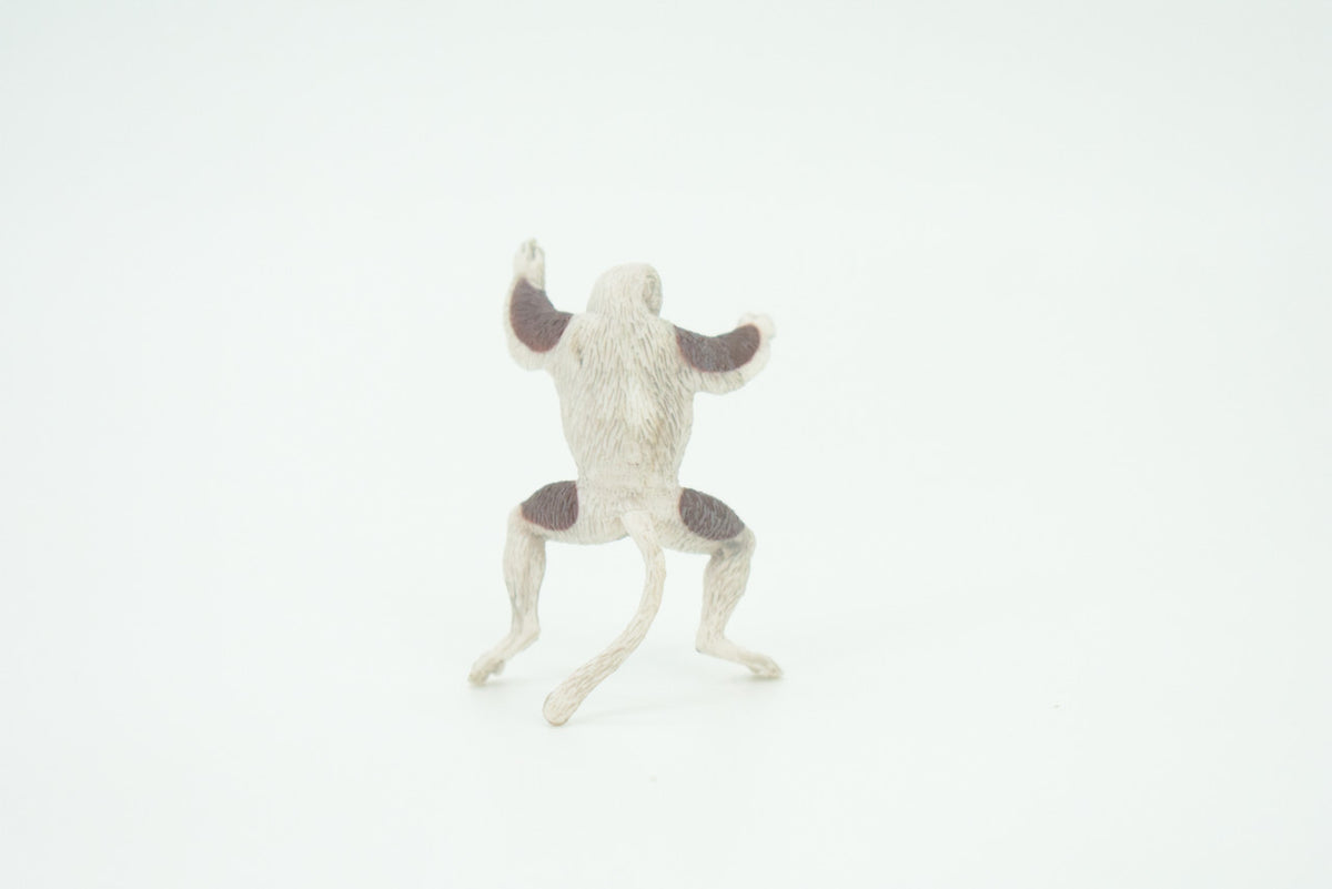Lemur, Indridae, Strepsirrhine Primate, Hand Painted, Educational, Rubber Primate, Realistic Figure, Lifelike, Gift,    2"    SF65 B16