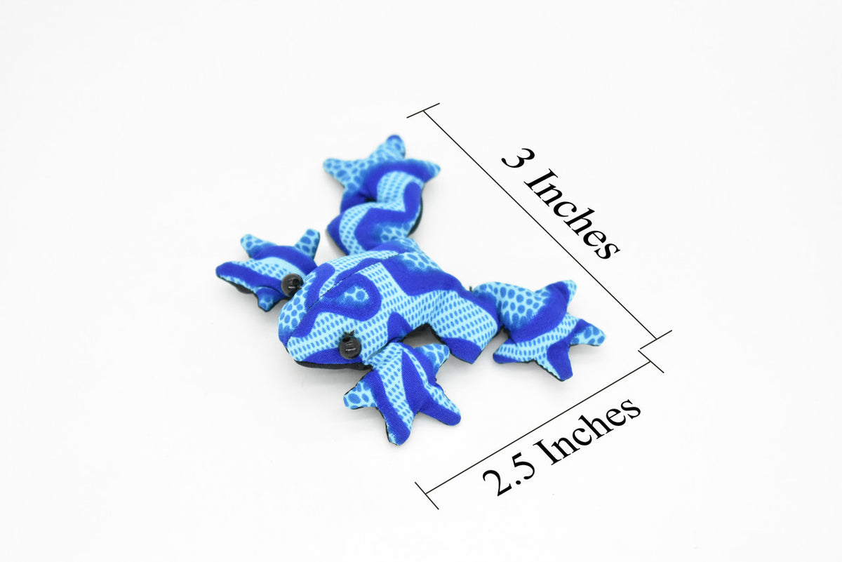 Frog, Amphibians, Blue, HandMade In Thailand, Sand Creatures, Paper Weight, Bean Bag, Cornhole, Game, Toy, Kids, Educational, 3 Inches
