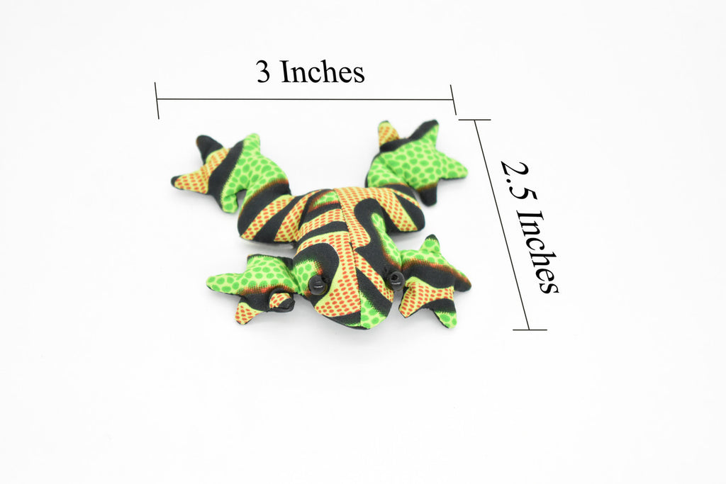 Frog, Amphibians, Green,  Hand Made, Thailand, HandMade, Thailand, Sand Creatures, Toy, Paper Weight, Bean Bag, Cornhole, Game, Kids, Educational,  3 Inches.