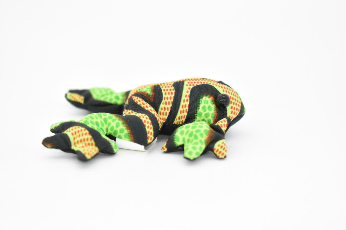 Frog, Amphibians, Green, HandMade In Thailand, Sand Creatures, Paper Weight, Bean Bag, Cornhole, Game, Toy, Kids, Educational, Gift,  3 Inches.   TH14 BB68