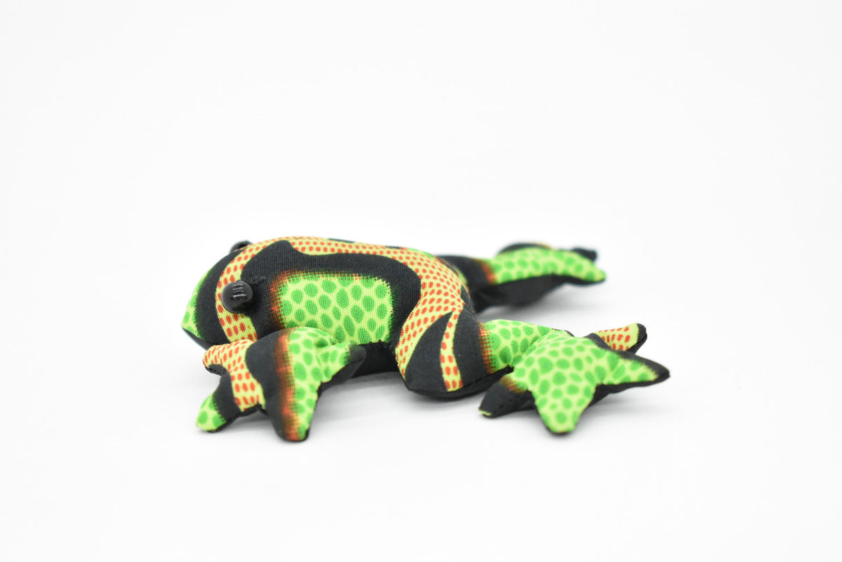 Frog, Amphibians, Green, HandMade In Thailand, Sand Creatures, Paper Weight, Bean Bag, Cornhole, Game, Toy, Kids, Educational, Gift,  3 Inches.   TH14 BB68