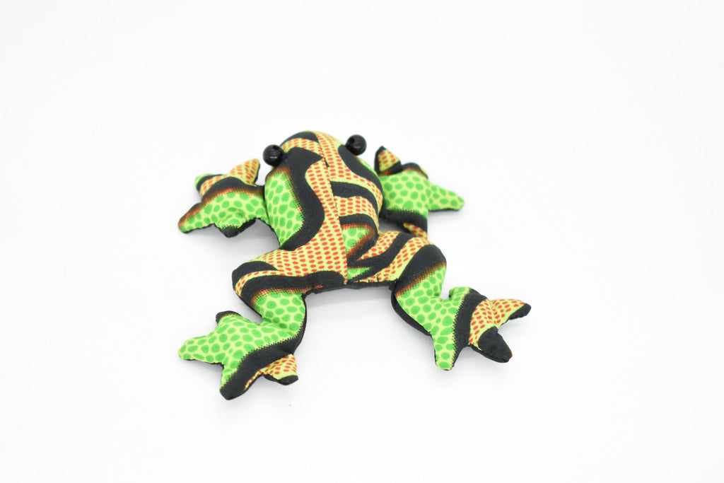 Frog, Amphibians, Green, HandMade In Thailand, Sand Creatures, Paper Weight, Bean Bag, Cornhole, Game, Toy, Kids, Educational, Gift,  3 Inches.   TH14 BB68