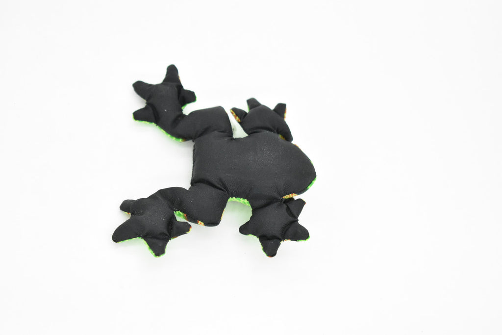 Frog, Amphibians, Green, HandMade In Thailand, Sand Creatures, Paper Weight, Bean Bag, Cornhole, Game, Toy, Kids, Educational, Gift,  3 Inches.   TH14 BB68