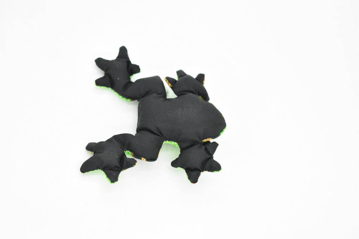 Frog, Amphibians, Green, HandMade In Thailand, Sand Creatures, Paper Weight, Bean Bag, Cornhole, Game, Toy, Kids, Educational, Gift,  3 Inches.   TH14 BB68