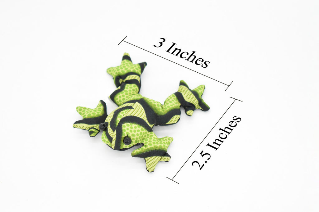 Frog, Amphibians, Green, HandMade In Thailand, Sand Creatures, Paper Weight, Bean Bag, Cornhole, Game, Toy, Kids, Educational, 3 Inches.
