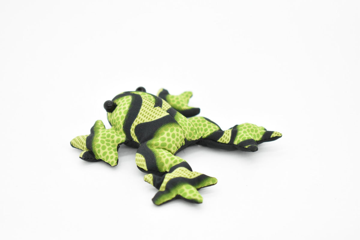Frog, Amphibians, Green, HandMade In Thailand, Sand Creatures, Paper Weight, Bean Bag, Cornhole, Game, Toy, Kids, Educational, Gift,  3 Inches.  TH11 BB68