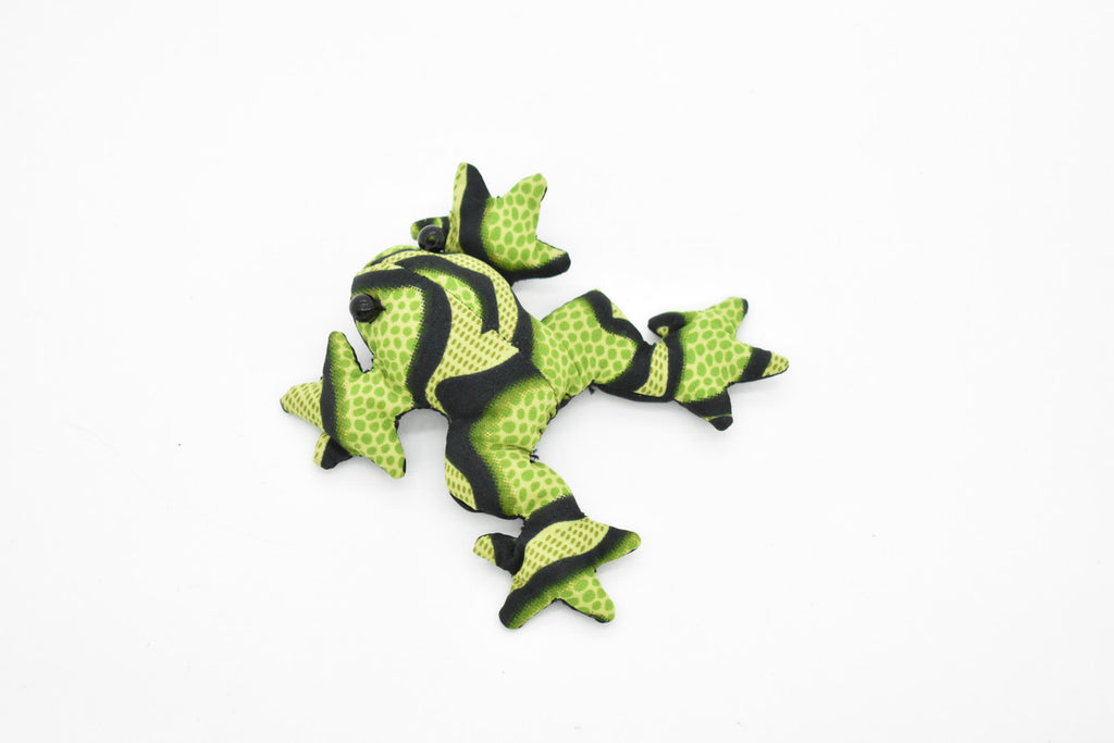 Frog, Amphibians, Green, HandMade In Thailand, Sand Creatures, Paper Weight, Bean Bag, Cornhole, Game, Toy, Kids, Educational, Gift,  3 Inches.  TH11 BB68