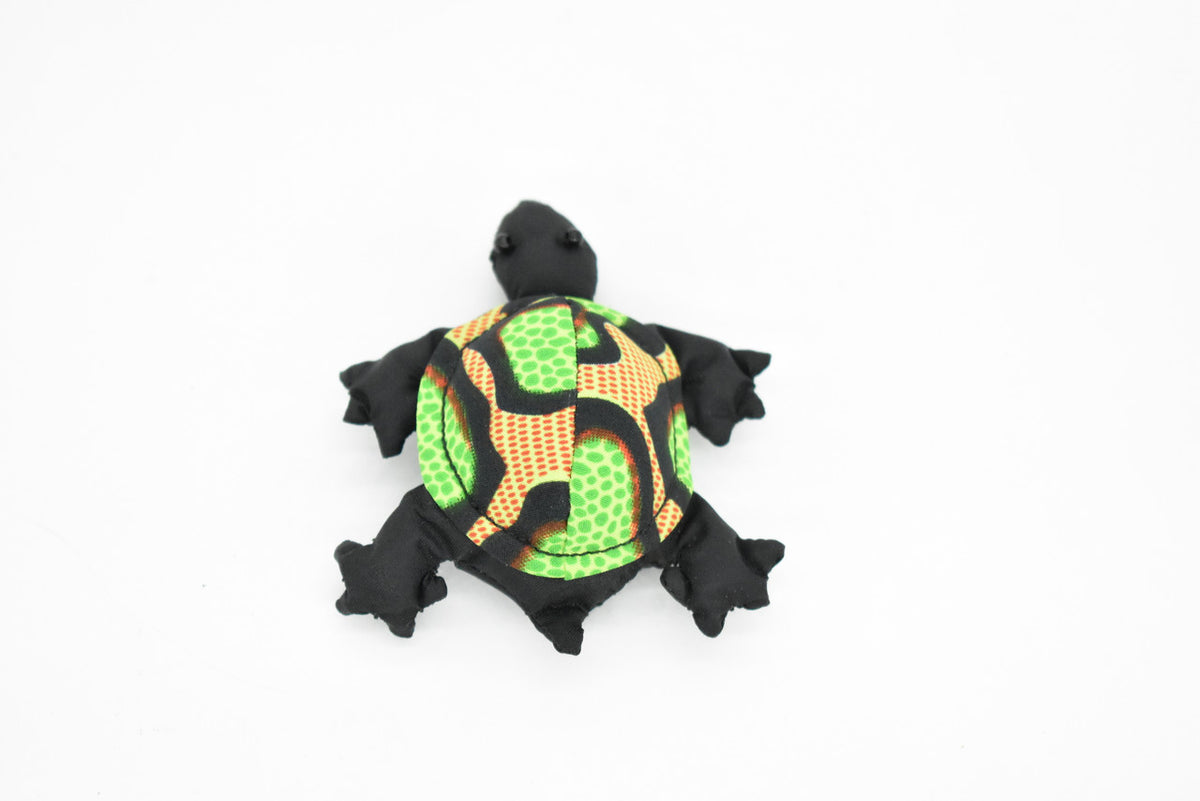Tortoise, Turtle, Reptiles, Green, HandMade In Thailand, Sand Creatures, Paper Weight, Bean Bag, Cornhole, Game, Toy, Kids, Educational, Gift,  3 Inches.    TH6 BB67