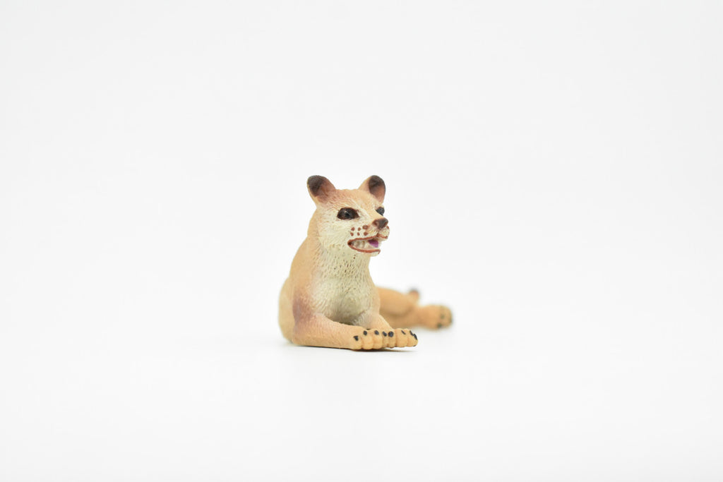 Lion, Mountain, Puma, Realistic Rubber Reproduction, Hand Painted Figurines    4"     CH153 B248