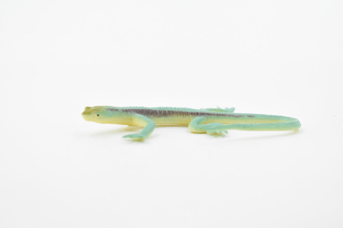 Lizard, Blue Striped Lizard , Rubber Reptile Toy, Realistic Figure, Model, Replica, Kids, Educational, Gift,    3"     F6068 B380