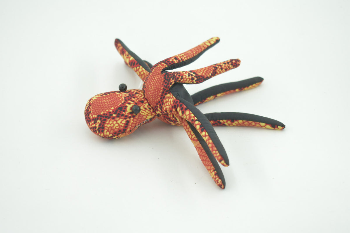 Octopus, Octopodes, Red, Octopi, Hand Made In Thailand, Sand Creatures, Paper Weight, Bean Bag, Cornhole, Game, Toy, Kids, Educational, Gift,  6  Inches.    TH38   BB304
