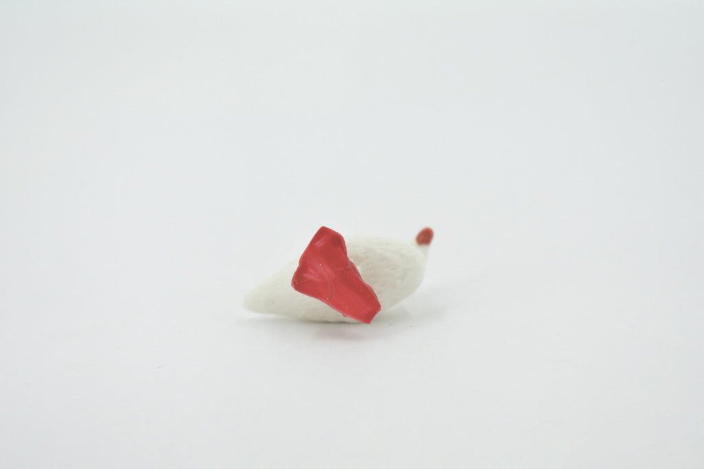 Duck, White, Pekin, Hand Painted, Rubber Bird, High Quality, Rubber, Realistic, Toy, Figure, Kids, Model, Replica, Educational, Gift,     1"    CH520 BB158