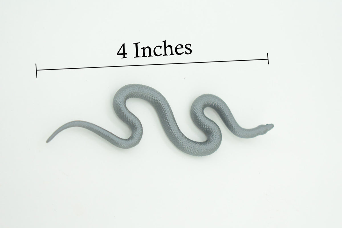 Indigo Snake, Drymarchon couperi, Blue Indigo, Educational, Rubber Reptile, Realistic Figure, Lifelike, Gift,    4"    SF42 B15
