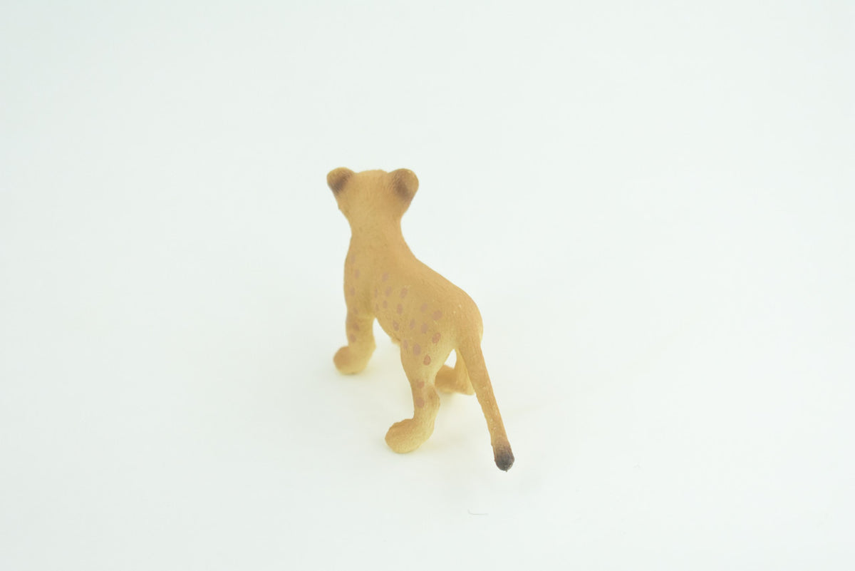 Mountain Lion, Puma Cub, Baby, Museum Quality, Hand Painted, Rubber Animal, Educational, Realistic, Figure, Toy, Kids, Replica, Gift,    3 Inches.  CH875 BB199