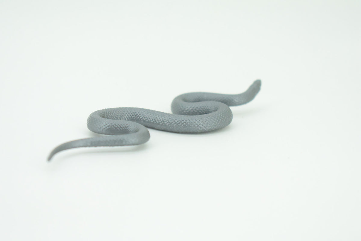 Indigo Snake, Drymarchon couperi, Blue Indigo, Educational, Rubber Reptile, Realistic Figure, Lifelike, Gift,    4"    SF42 B15