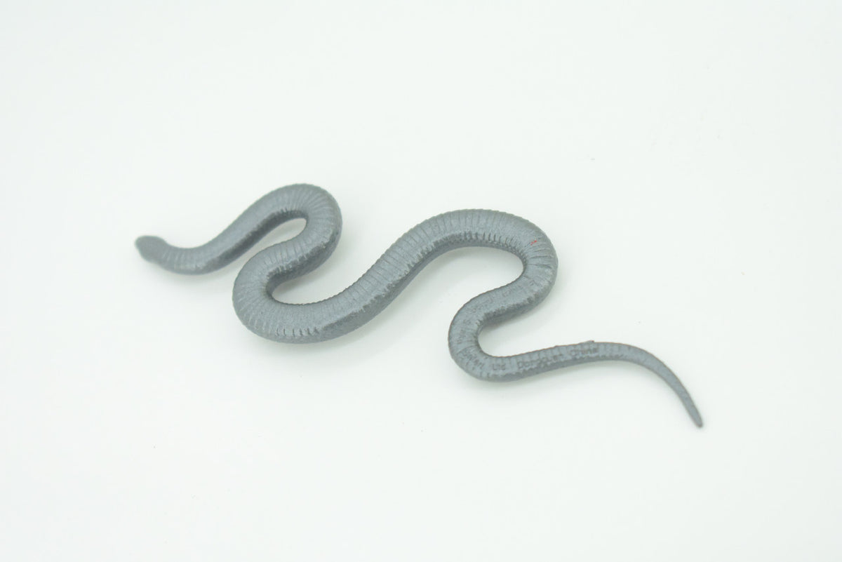 Indigo Snake, Drymarchon couperi, Blue Indigo, Educational, Rubber Reptile, Realistic Figure, Lifelike, Gift,    4"    SF42 B15