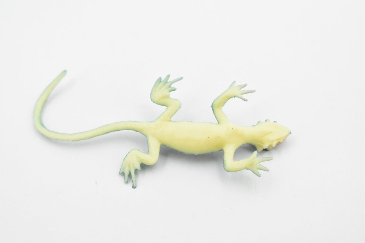 Lizard,  Blue with Red Head, Rubber Reptile Toy, Realistic Figure, Model, Replica, Kids, Educational, Gift,    3"     F6065 B380