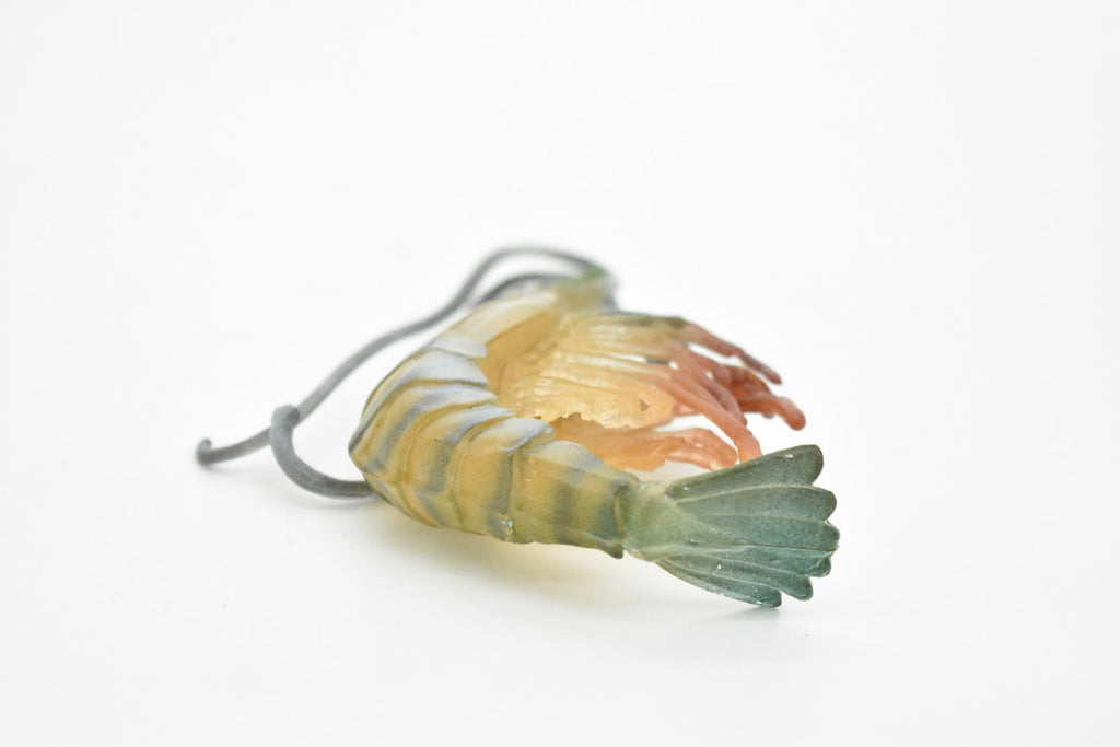 Shrimp, Prawn, Tiger Shrimp, Museum Quality, Hand Painted, Rubber Crustaceans, Realistic Toy Figure, Model, Replica, Kids, Educational, Gift,      4"      CH083 BB82