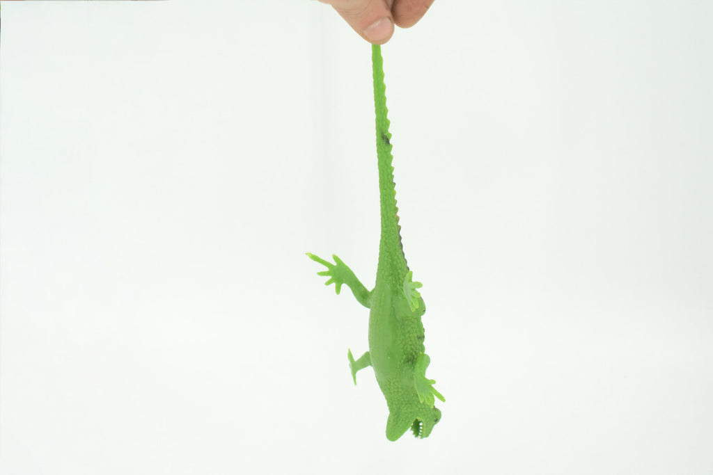 Lizard, Stretchable, Squishy, Squeezable, Very nice Soft Rubber Reptile, Educational, Realistic, Hand Painted, Figure, Replica, Gift, 8"