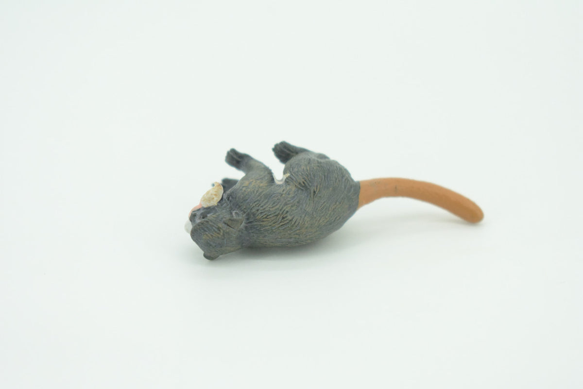 Emperor Tamarin, Monkey, Hand Painted, Educational, Rubber Primate, Realistic Figure, Lifelike, Gift,   1 3/4"     SF61 B16