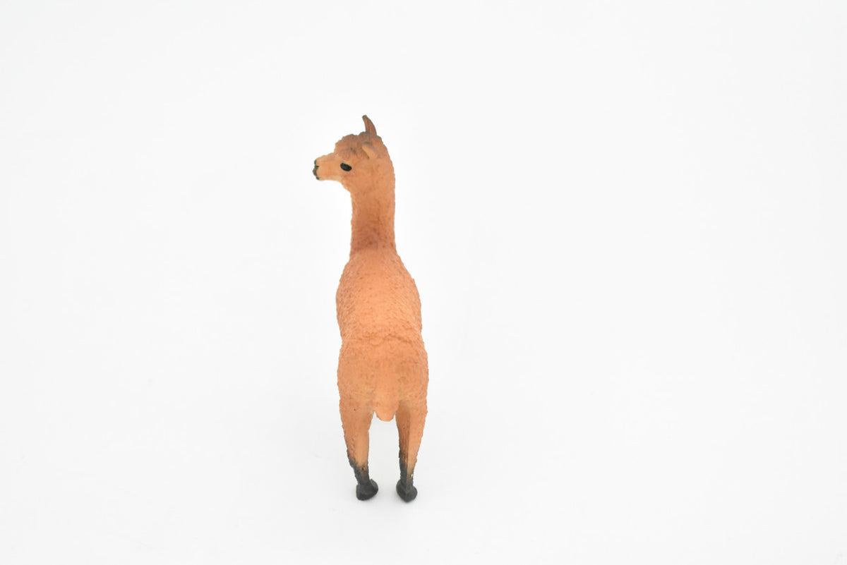 Alpaca, South American camelid, Very Realistic Hand Painted, Educational, Rubber Animal, Realistic Toy Figure, Diorama Model, Kids, Gift,    3 Inches.    CH042 BB76